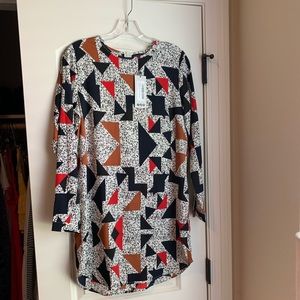 Boohoo Geometric Printed Dress